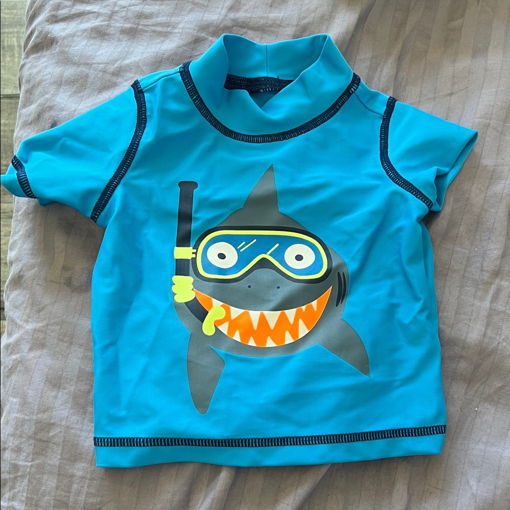 Carter's Blue Shark Rashguard